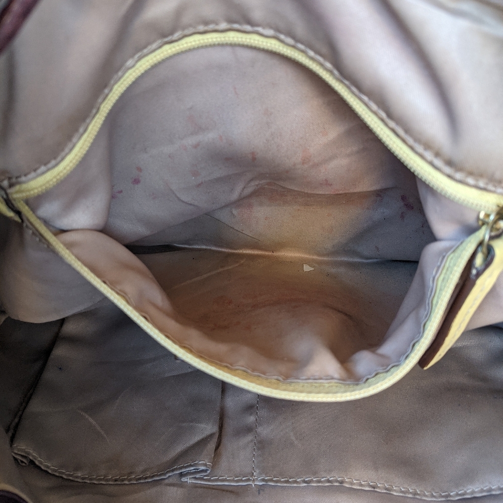 Coach Dark Brown Pebbled Leather Drawstring Hobo with Gold Hardware - Picture 11 of 11